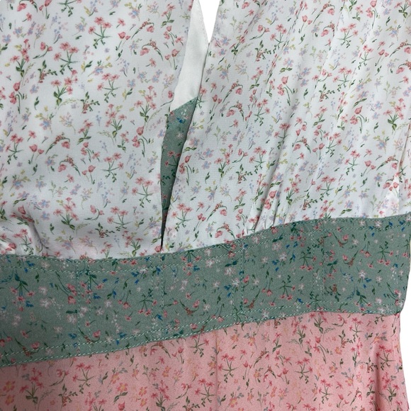 Divine Heritage  Dress Size M Medium Intermix Floral Mixed Print Midi - Picture 14 of 16